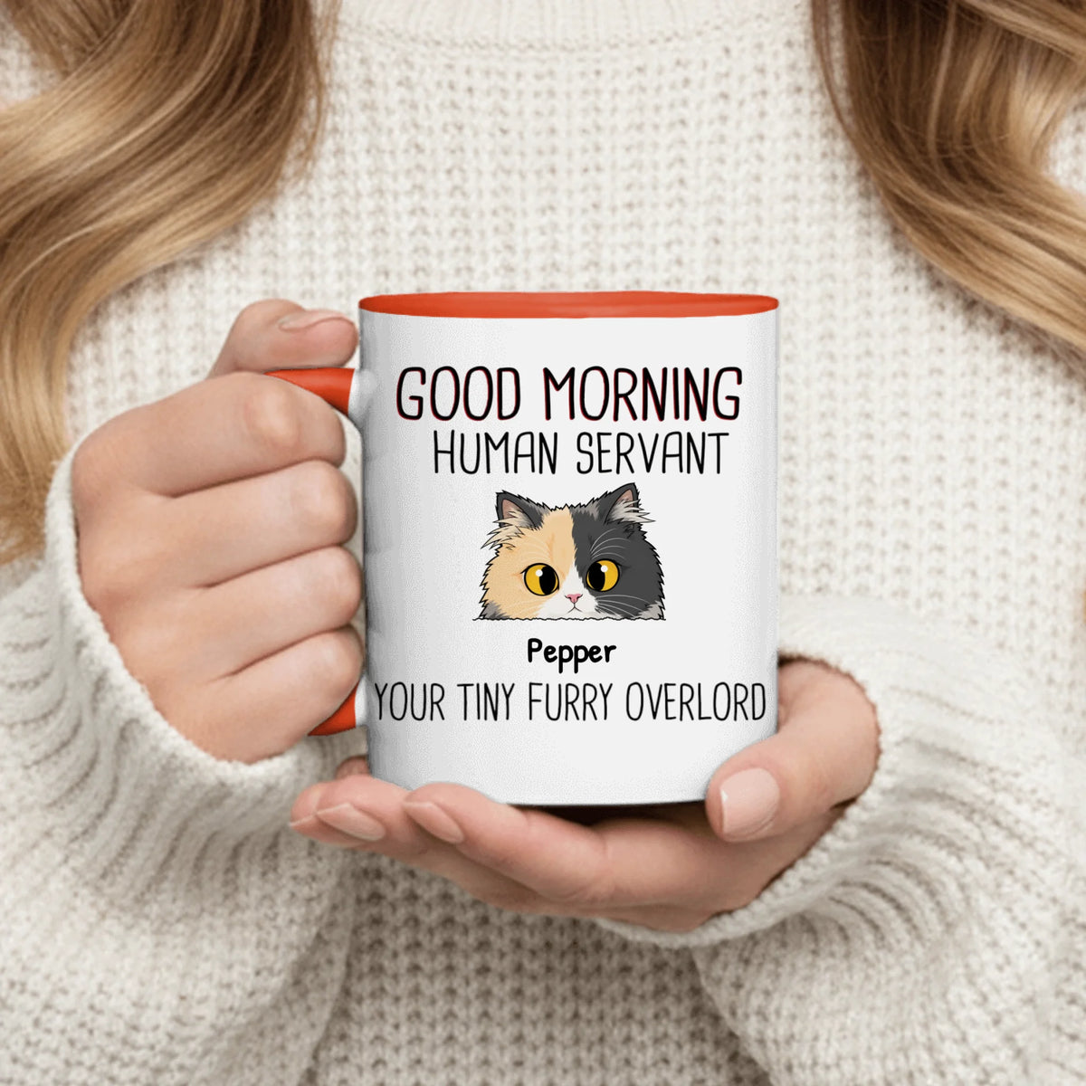 Personalized Mug - Walking Cats Illustration
