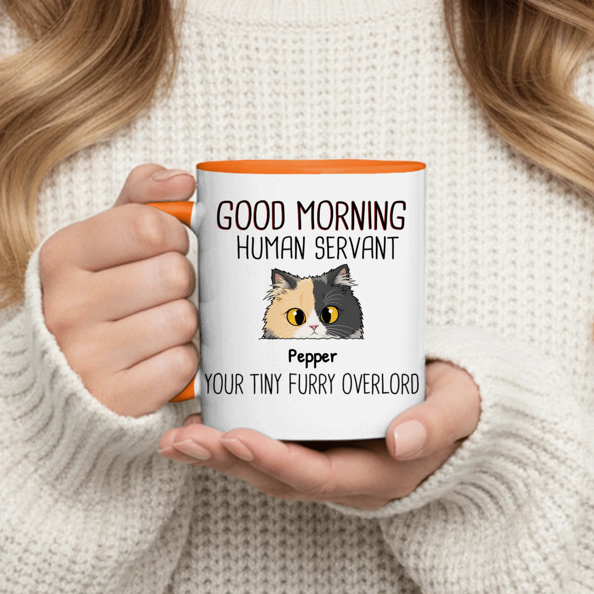 Personalized Mug - Walking Cats Illustration