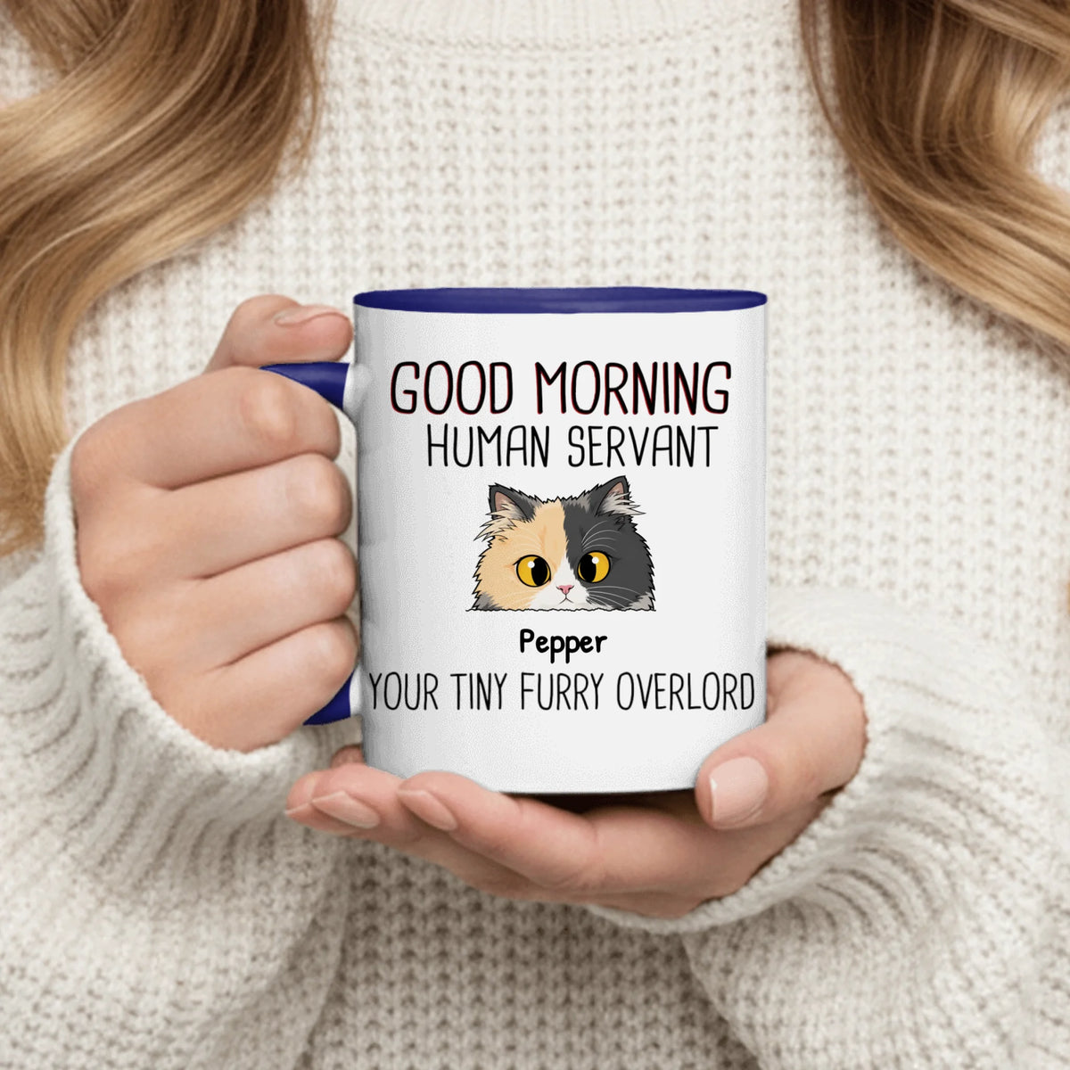 Personalized Mug - Walking Cats Illustration