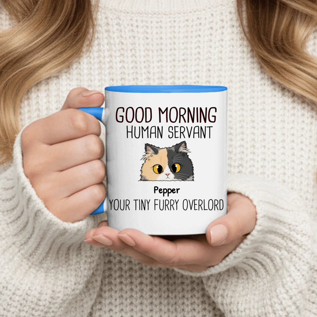 Personalized Mug - Walking Cats Illustration