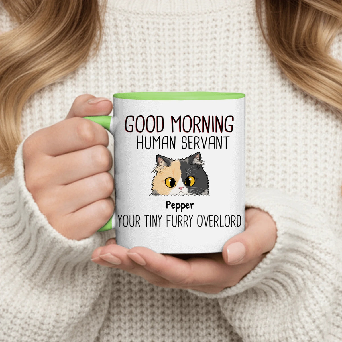 Personalized Mug - Walking Cats Illustration