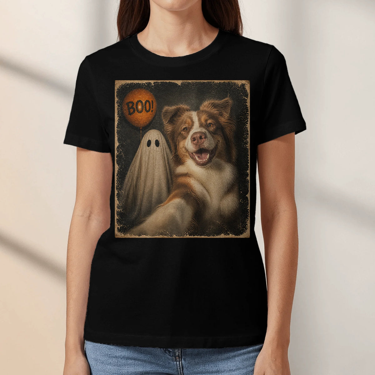 Personalized T-Shirt - Halloween Pet Selfie