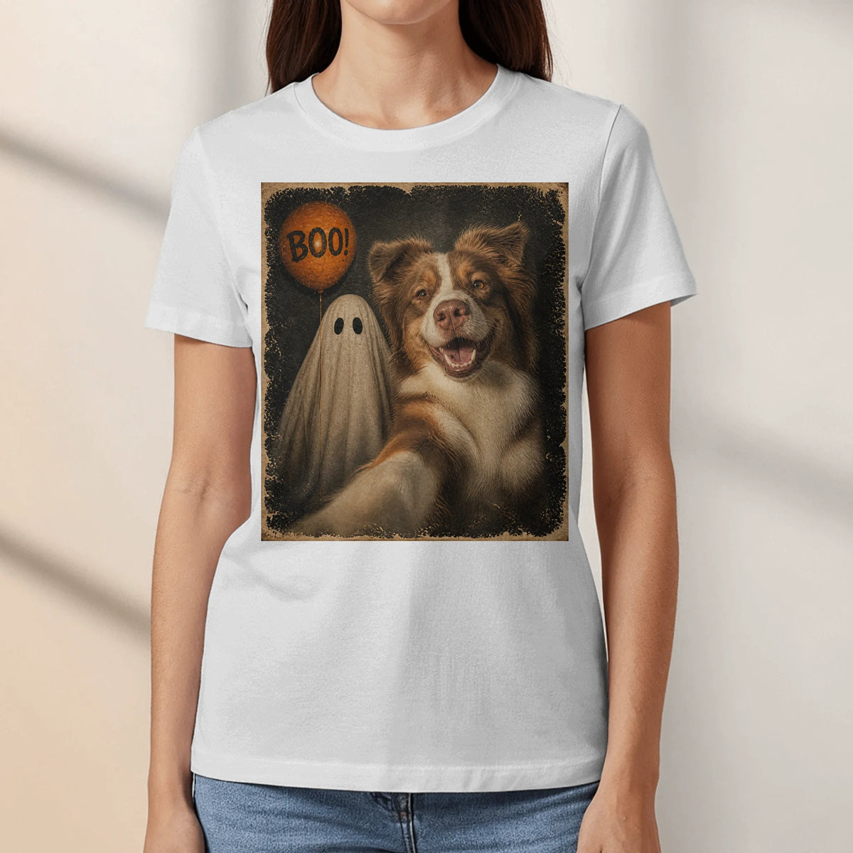 Personalized T-Shirt - Halloween Pet Selfie