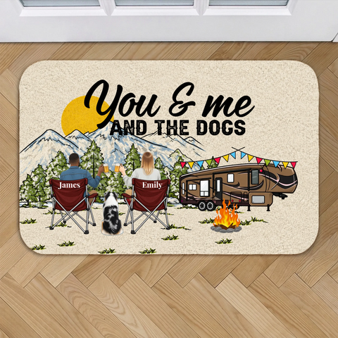 Personalized Doormat - Camping Pun Text - Featured Image