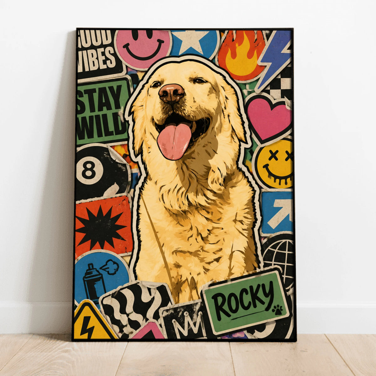 Personalized Poster - Sticker Bomb Portrait