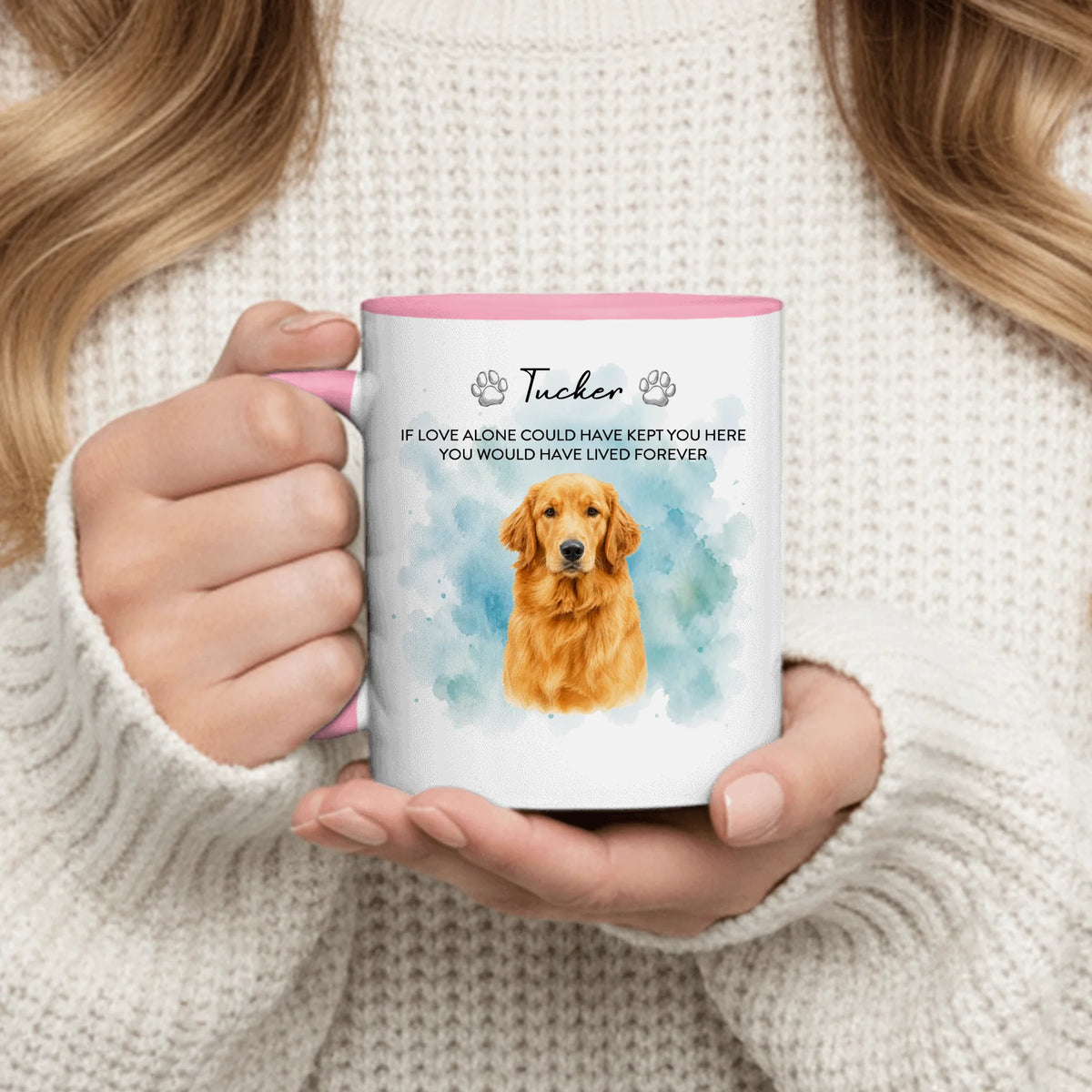Personalized Mug - Watercolor Style Pet Portrait