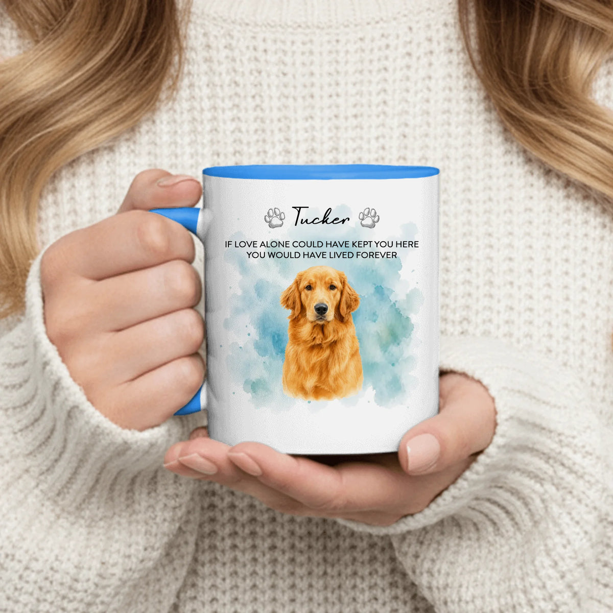 Personalized Mug - Watercolor Style Pet Portrait