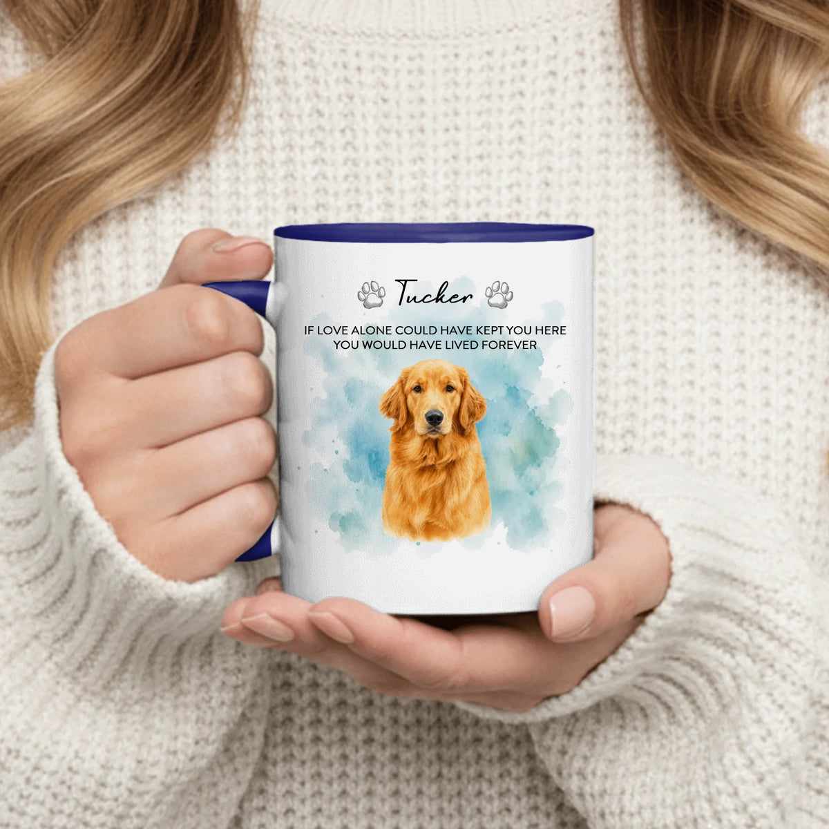 Personalized Mug - Watercolor Style Pet Portrait