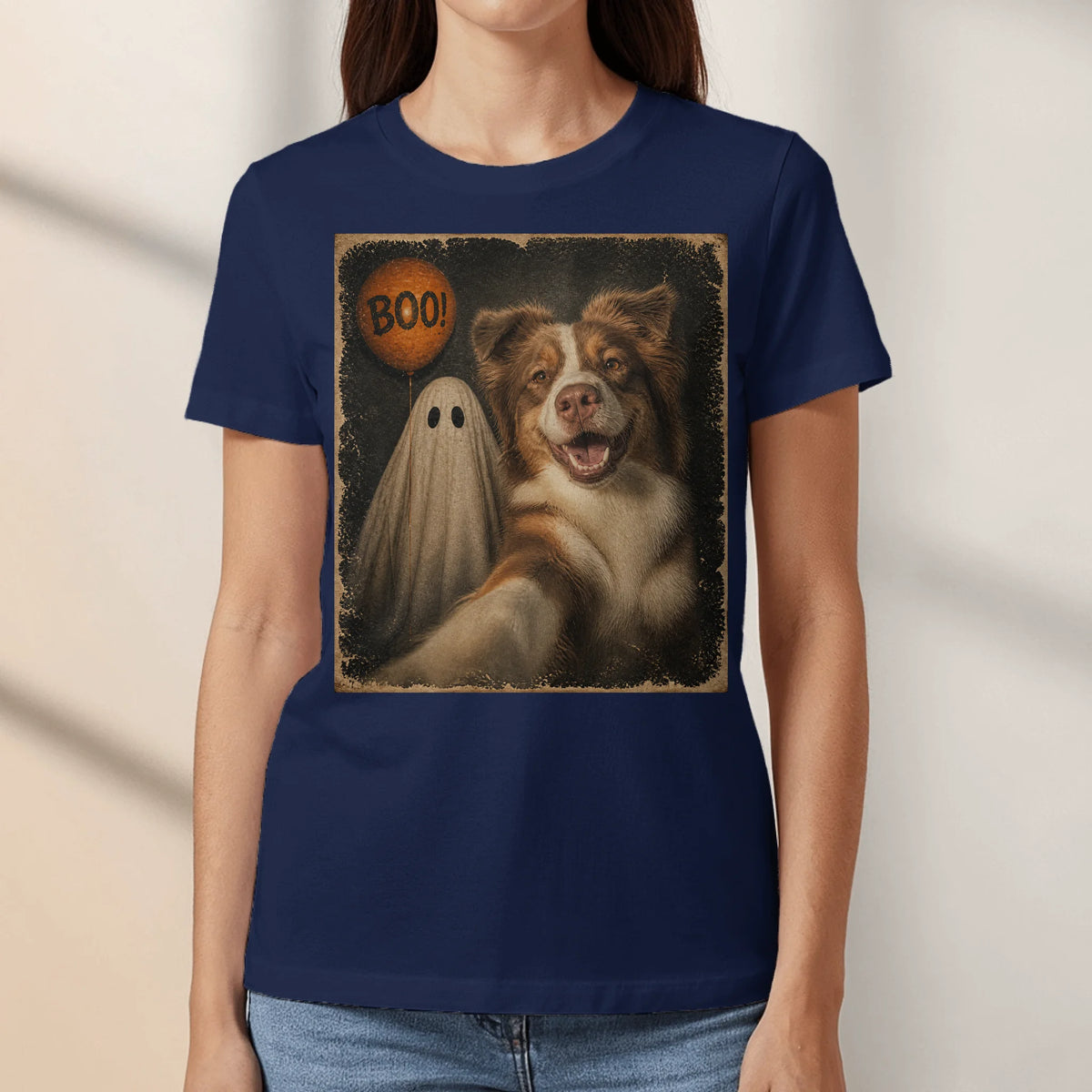 Personalized T-Shirt - Halloween Pet Selfie