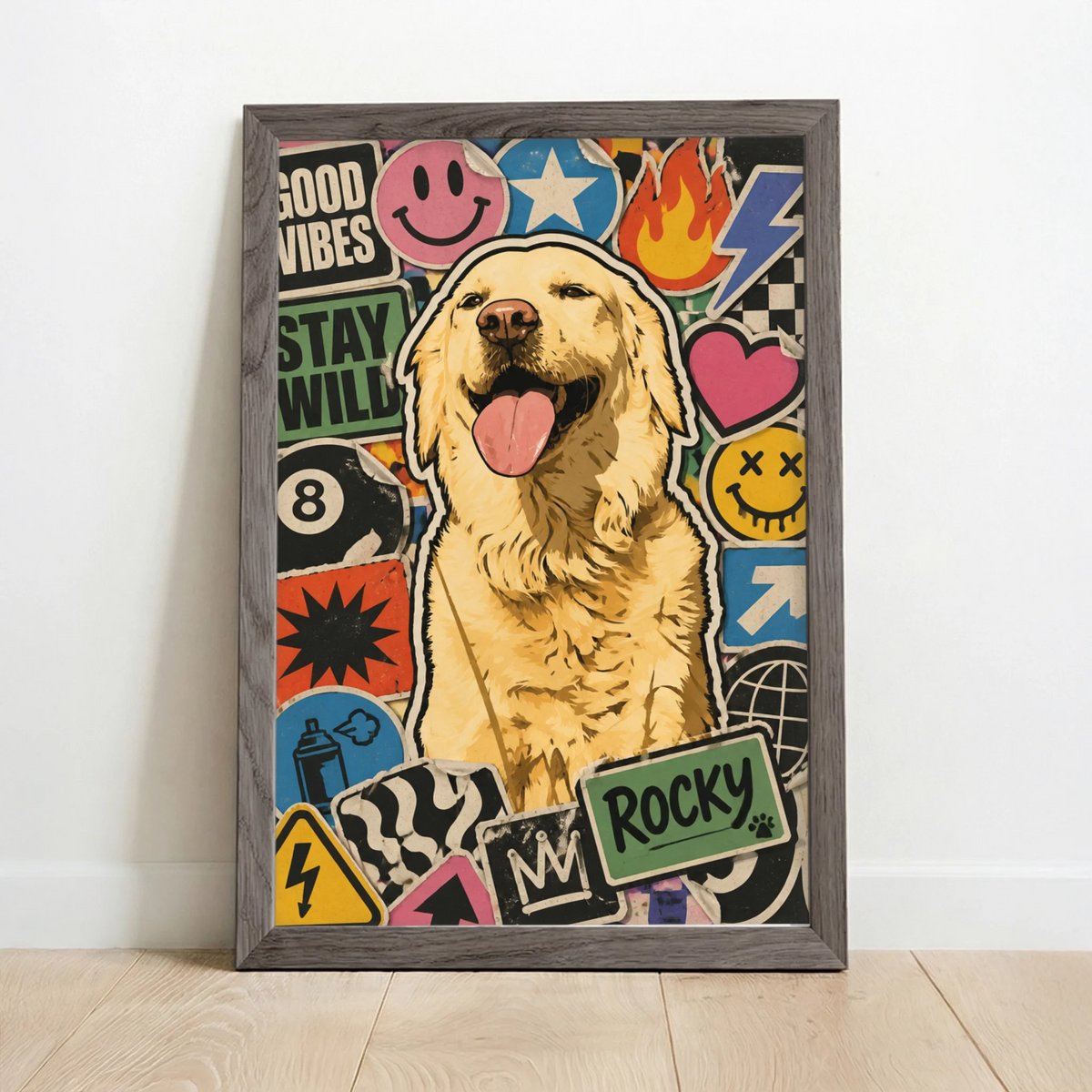 Framed Poster UK oak copy