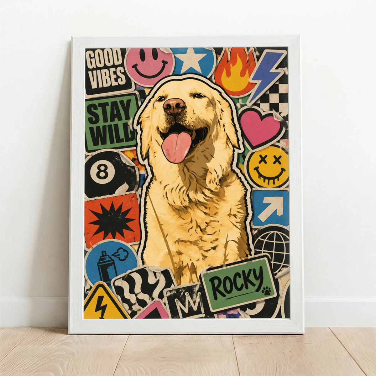 Framed Poster white