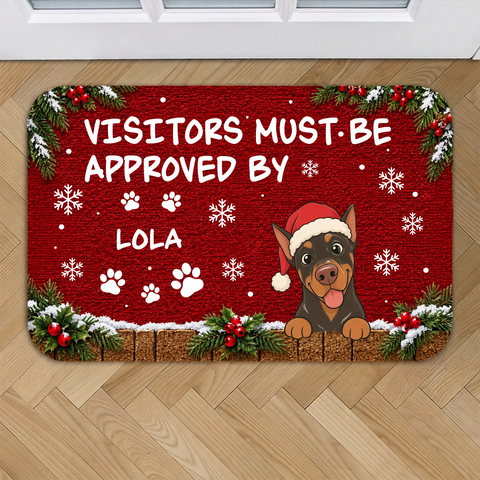 Personalized Doormat - Christmas Approved By The Boss - Featured Image