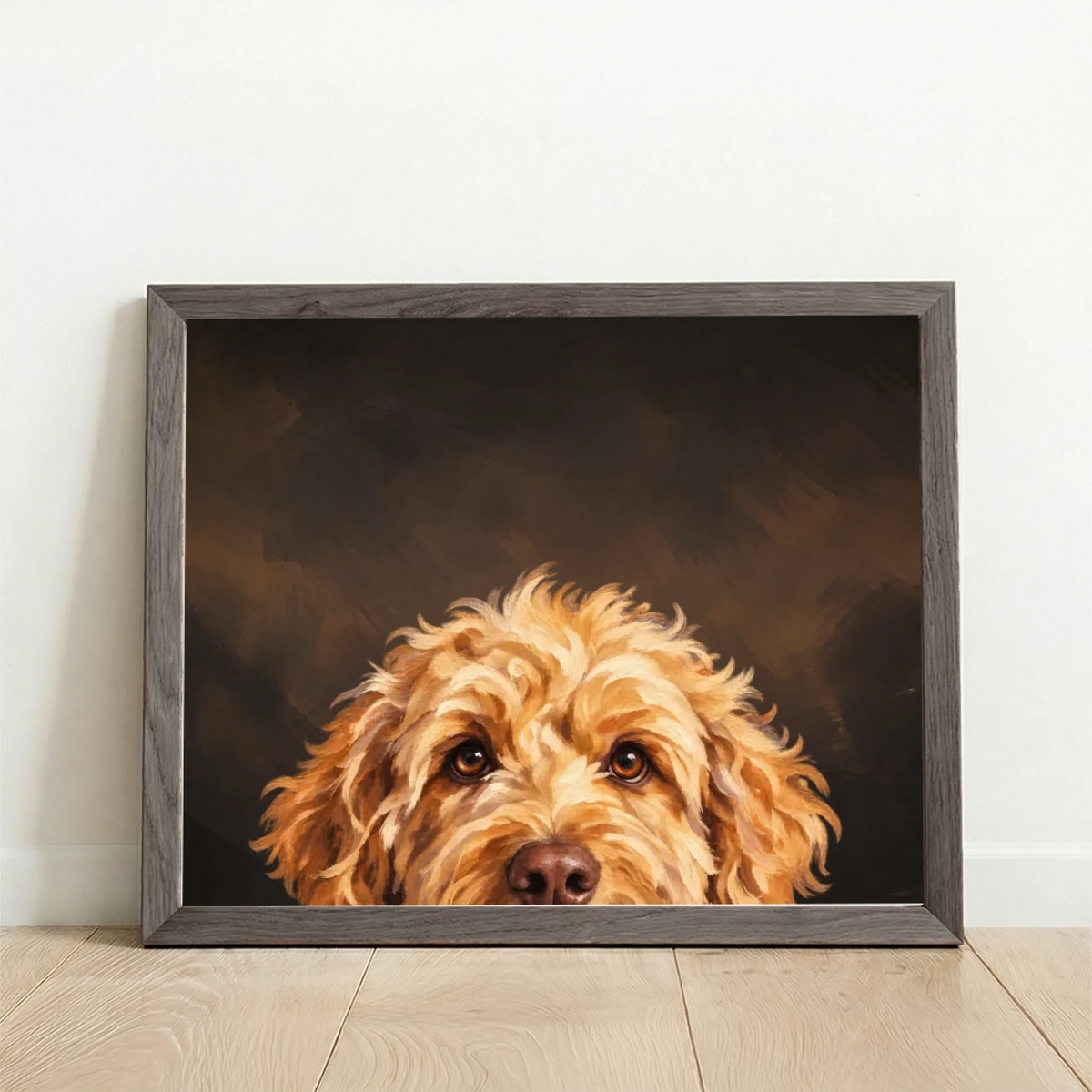 Framed Poster UK horizontal oak