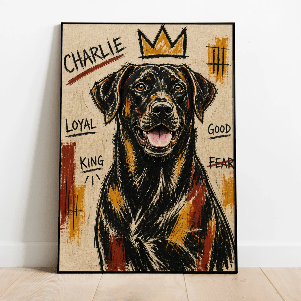 Personalized Poster - Basquiat Neo-Expressionist Portrait