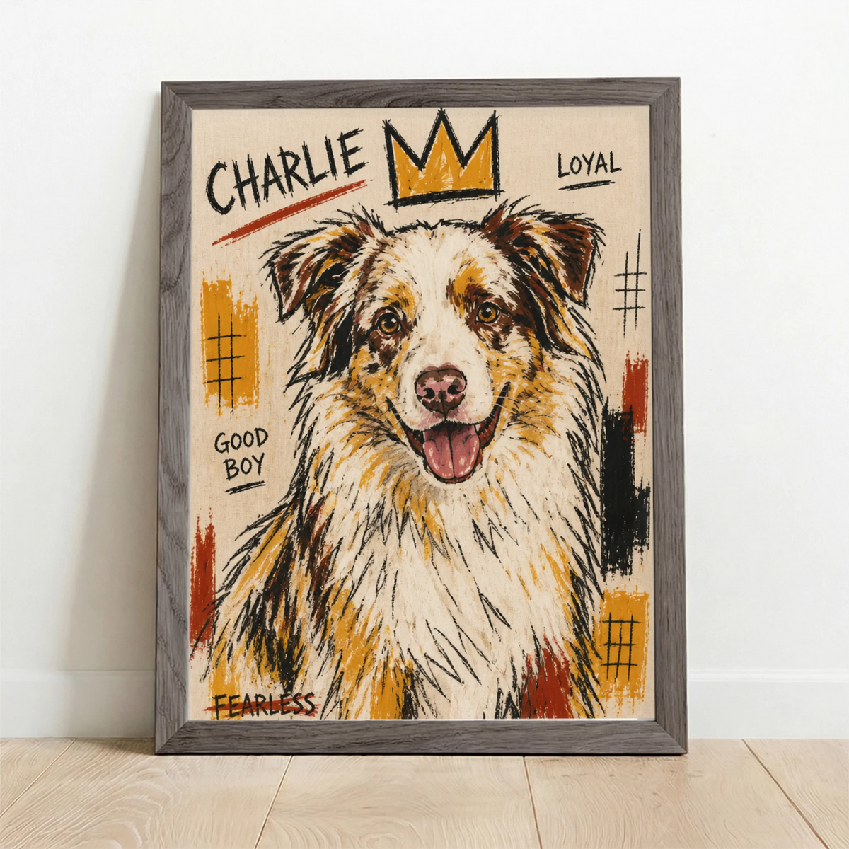 Framed Poster UK oak