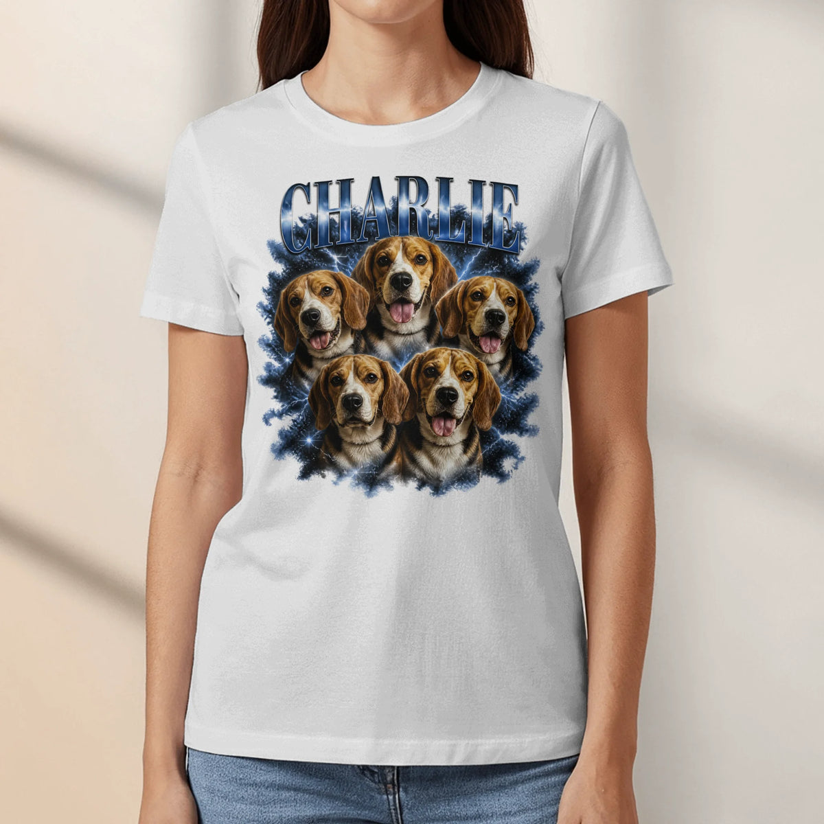 Personalized T-Shirt - Retro Bootleg Portrait