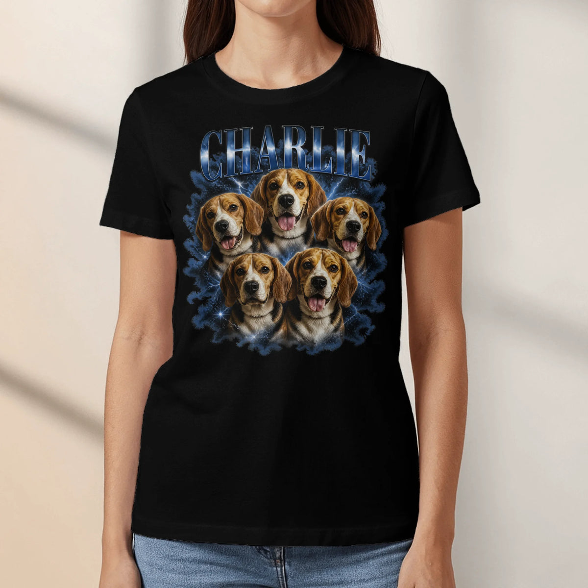 Personalized T-Shirt - Retro Bootleg Portrait