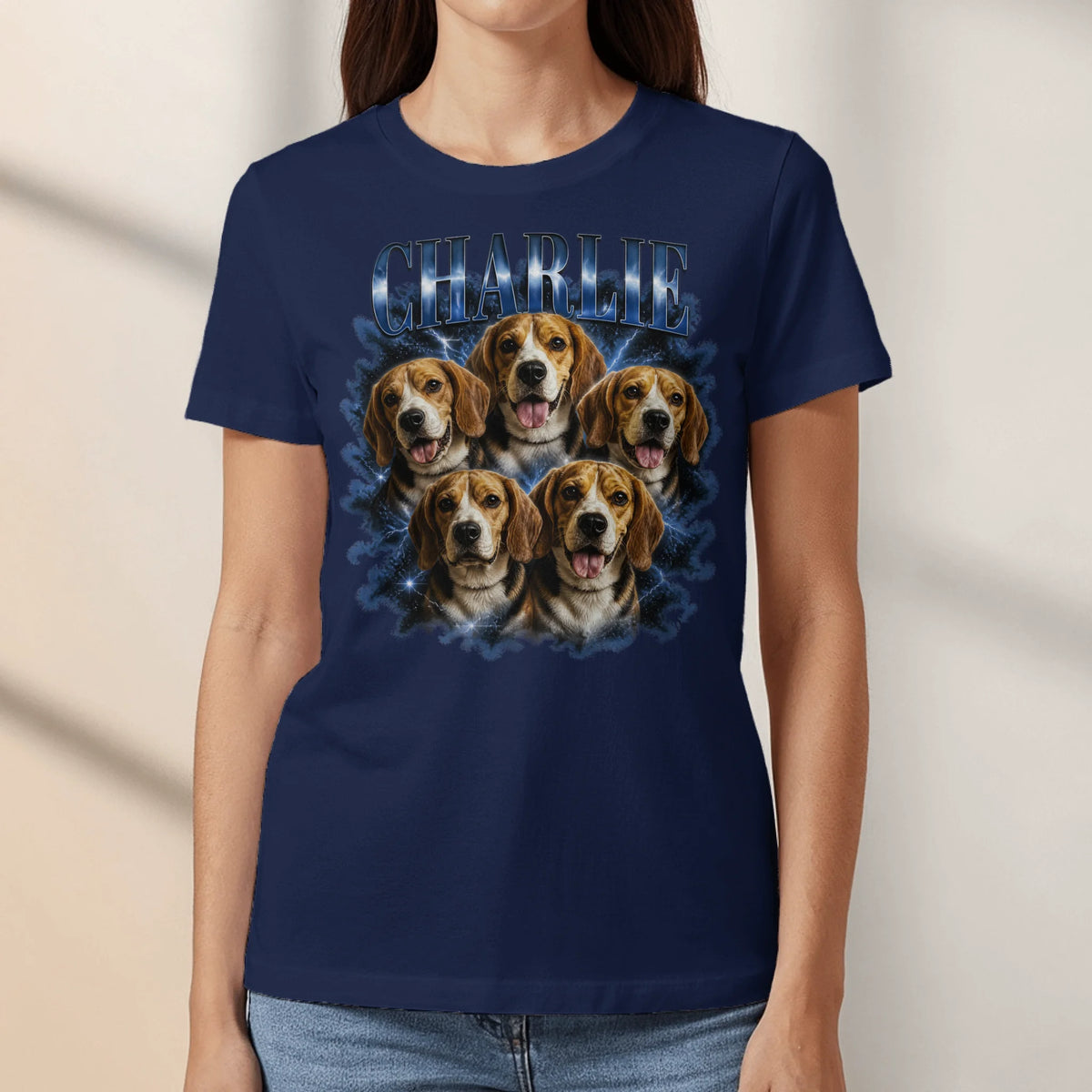 Personalized T-Shirt - Retro Bootleg Portrait