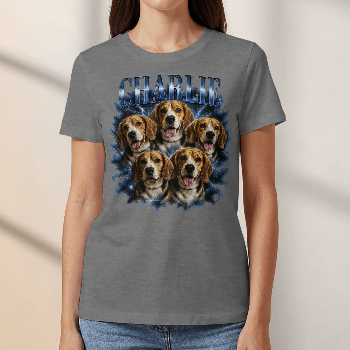 Personalized T-Shirt - Retro Bootleg Portrait