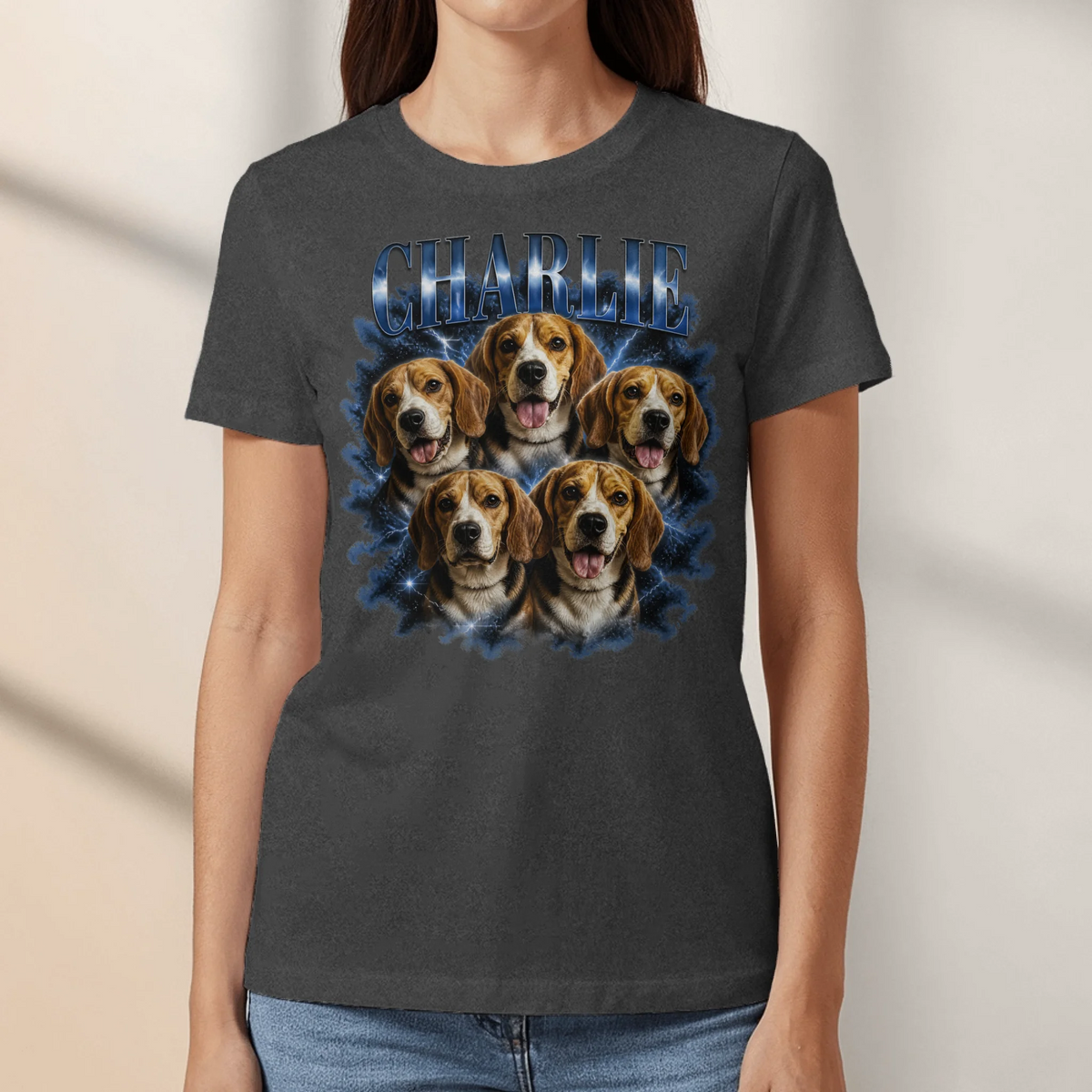 Personalized T-Shirt - Retro Bootleg Portrait