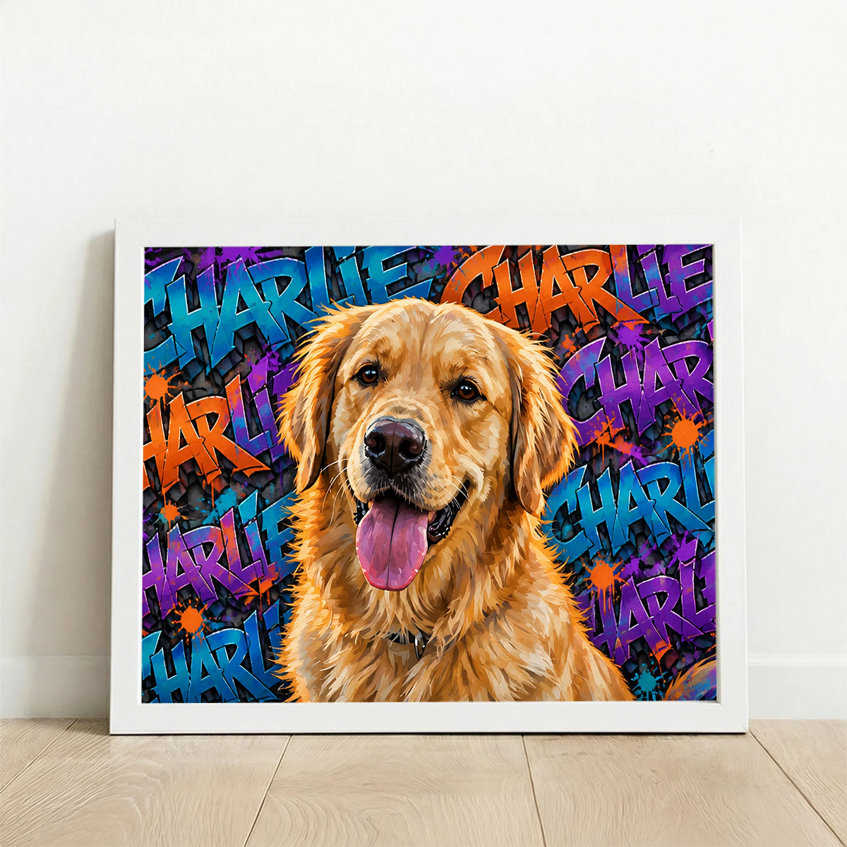 Framed Poster UK horizontal white