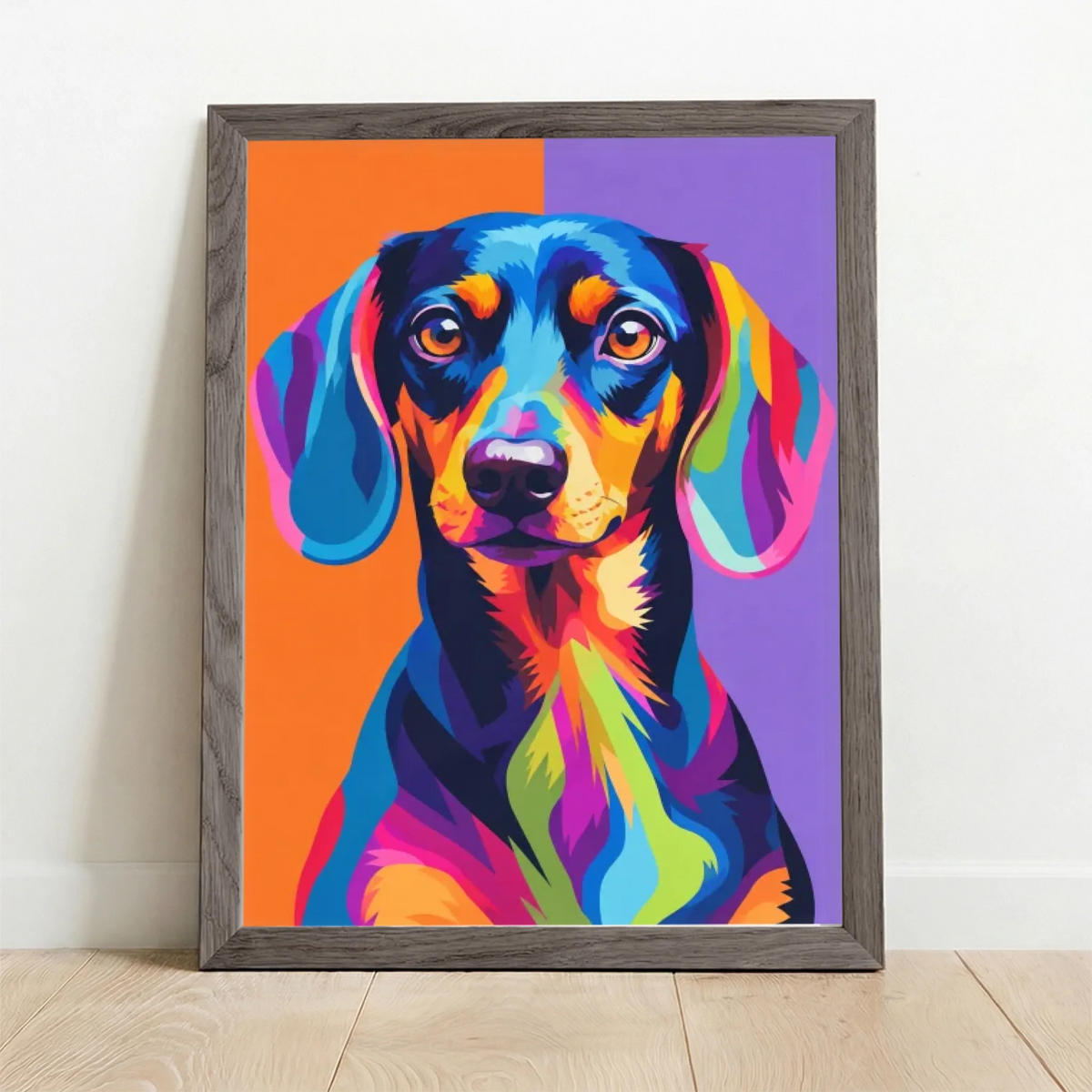 Framed Poster UK oak