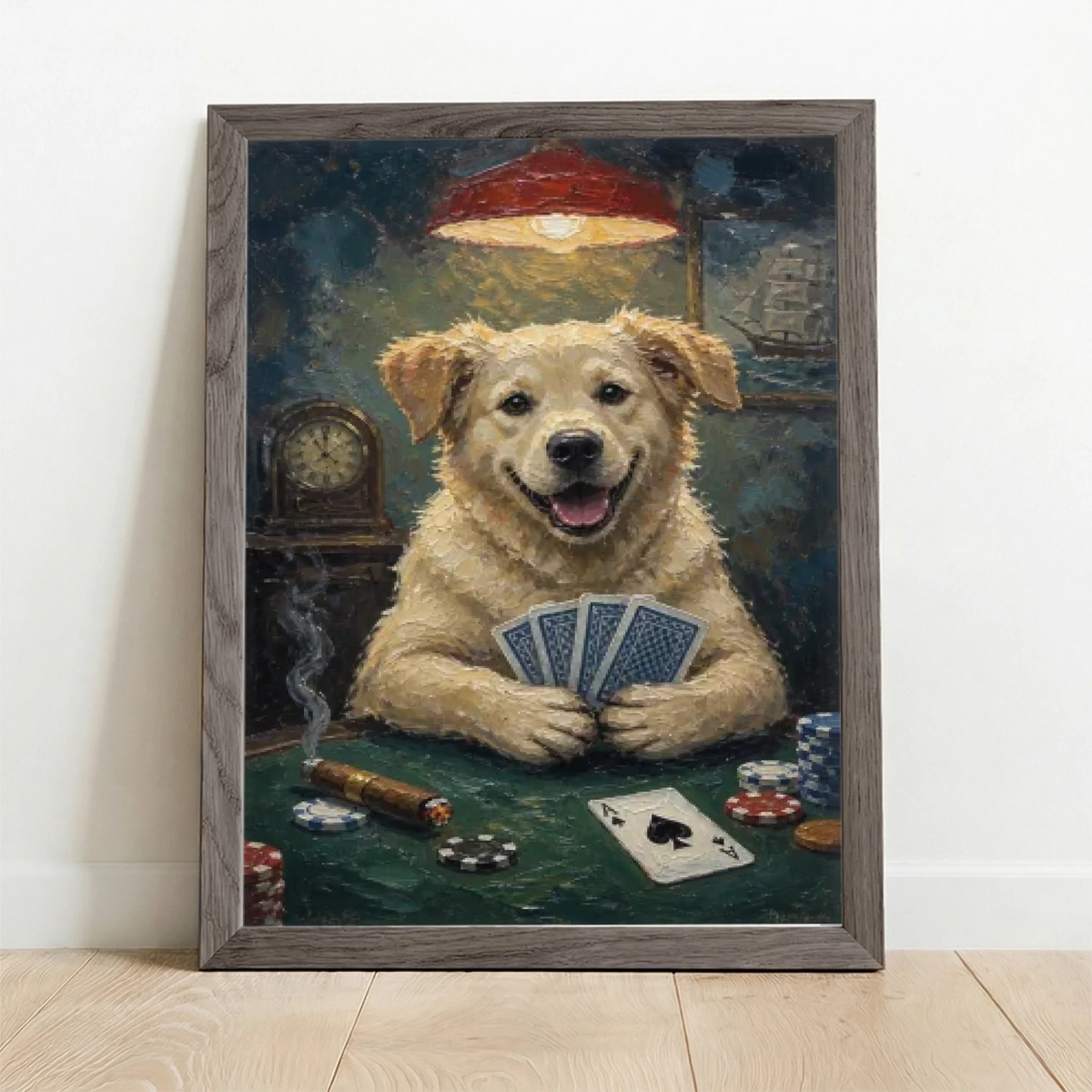 Framed Poster UK oak