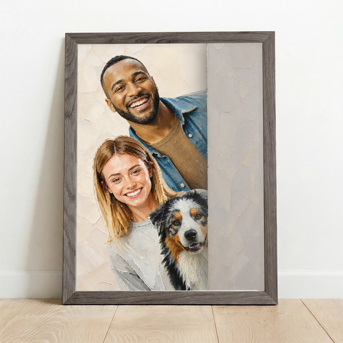 Framed Poster UK oak