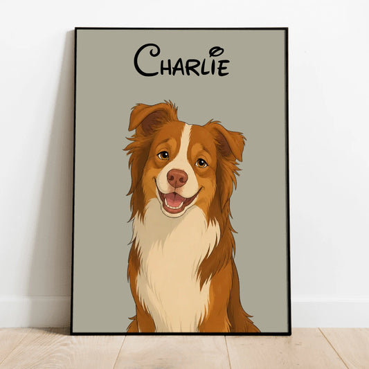 Personalized Poster - Cartoon Pet Portrait