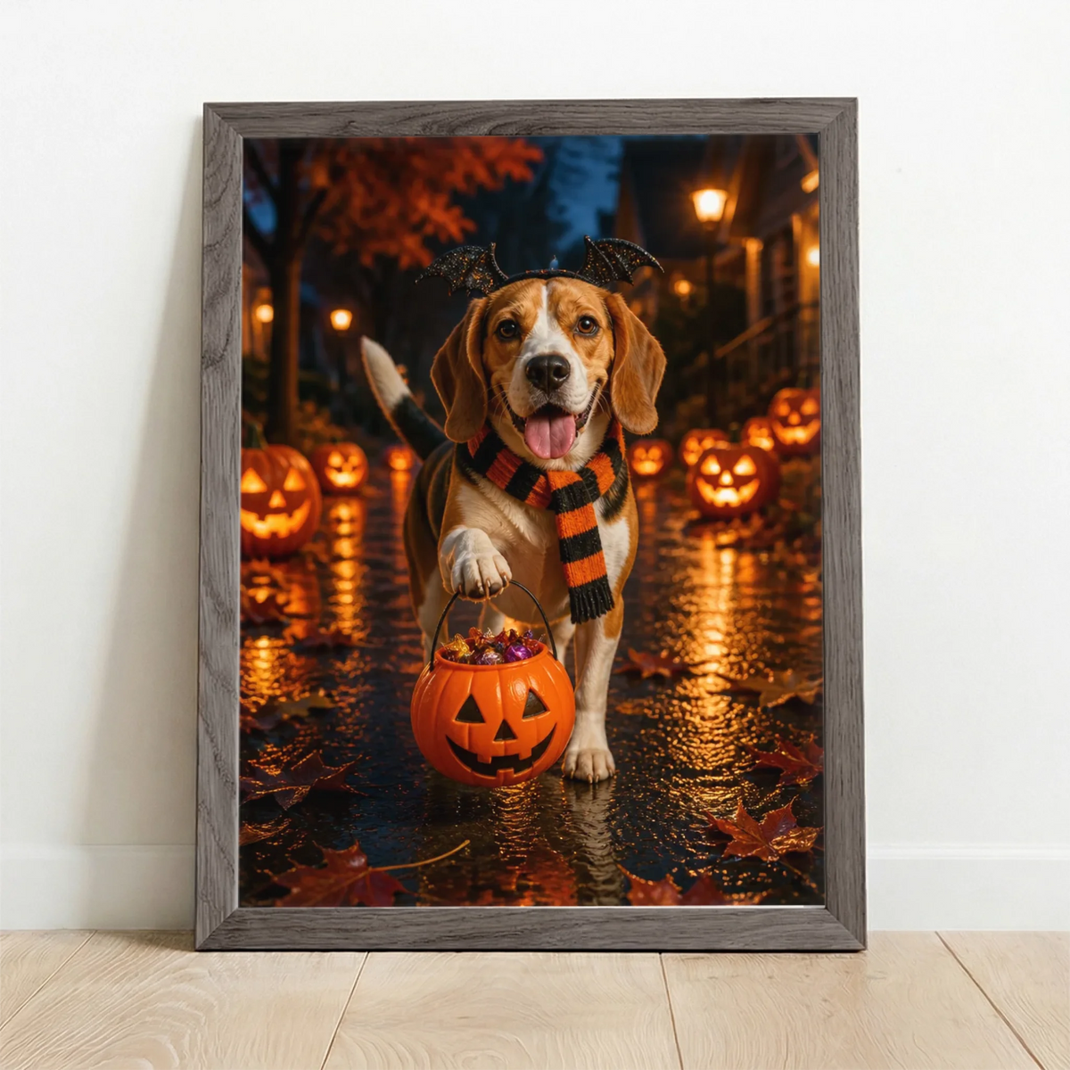 Framed Poster UK oak