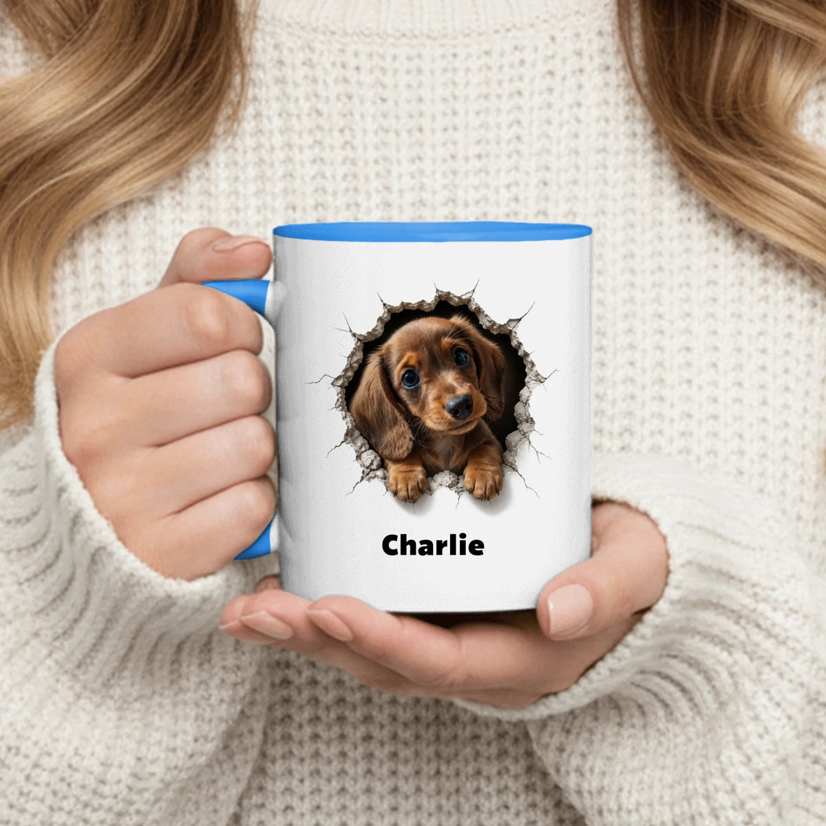 Personalized Mug - 3D Cracked Wall