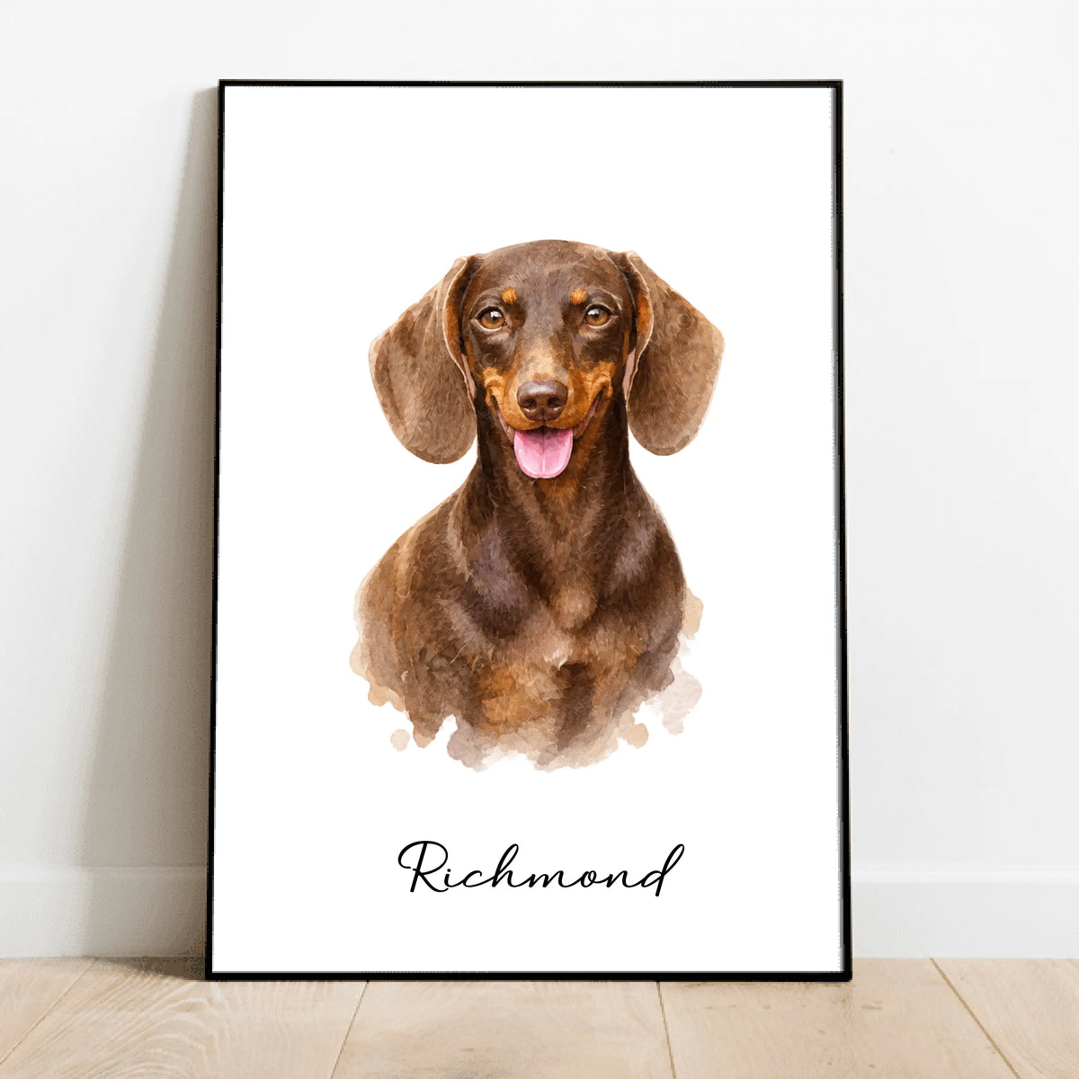 Personalized Poster - Hand Painted Watercolour Portrait