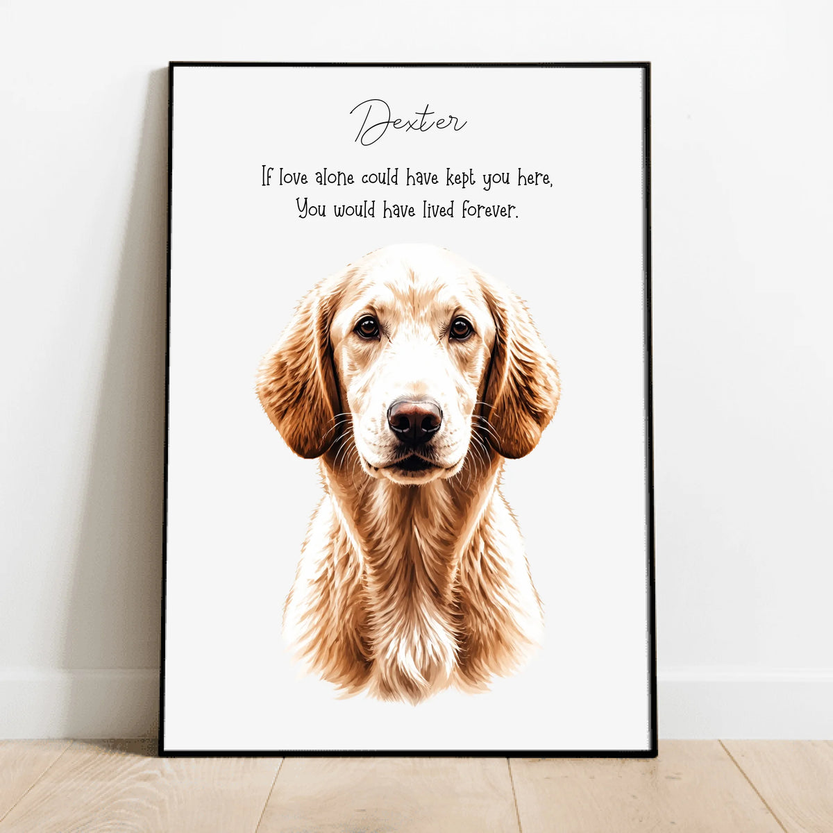 Personalized Poster - Memorial Watercolor Portrait