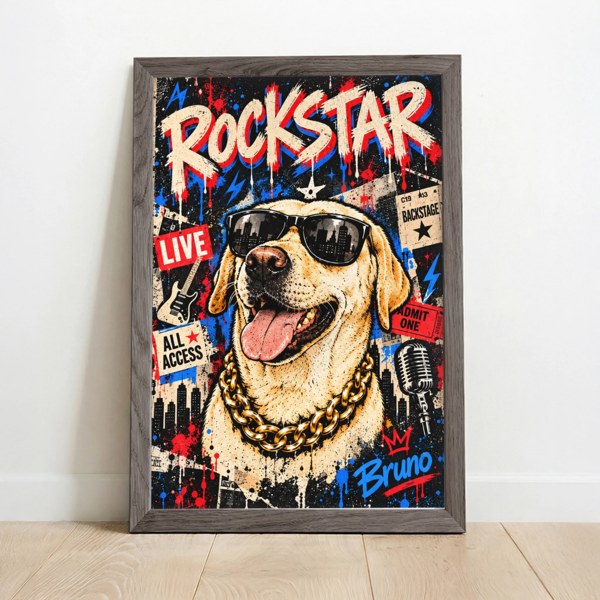 Framed Poster UK oak copy