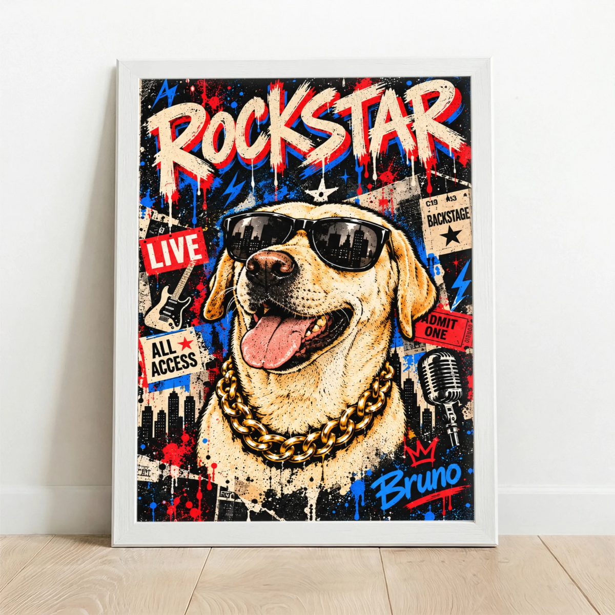 Framed Poster white
