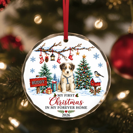 Glass Ornament US SHOP circle