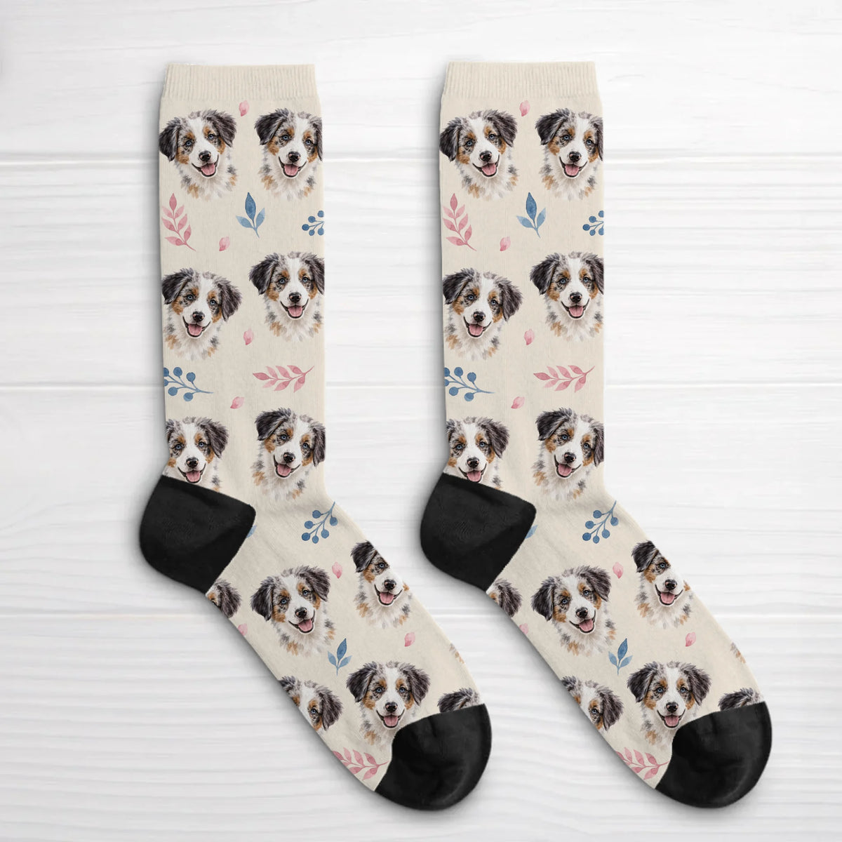 Personalized Socks - Watercolor Floral