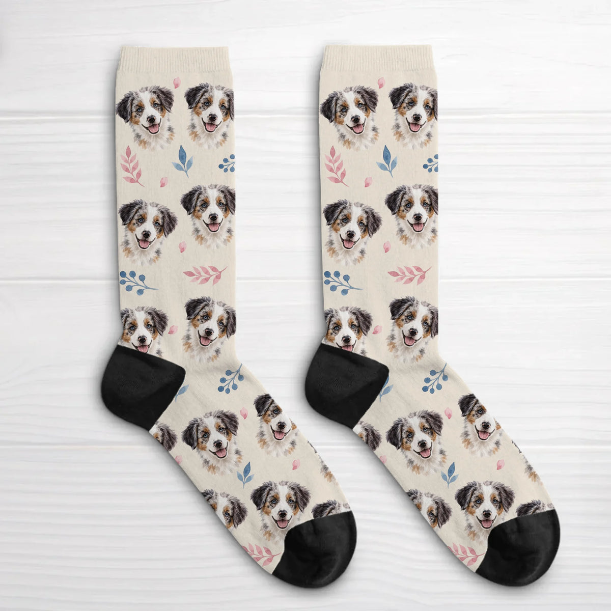 Personalized Socks - Watercolor Floral
