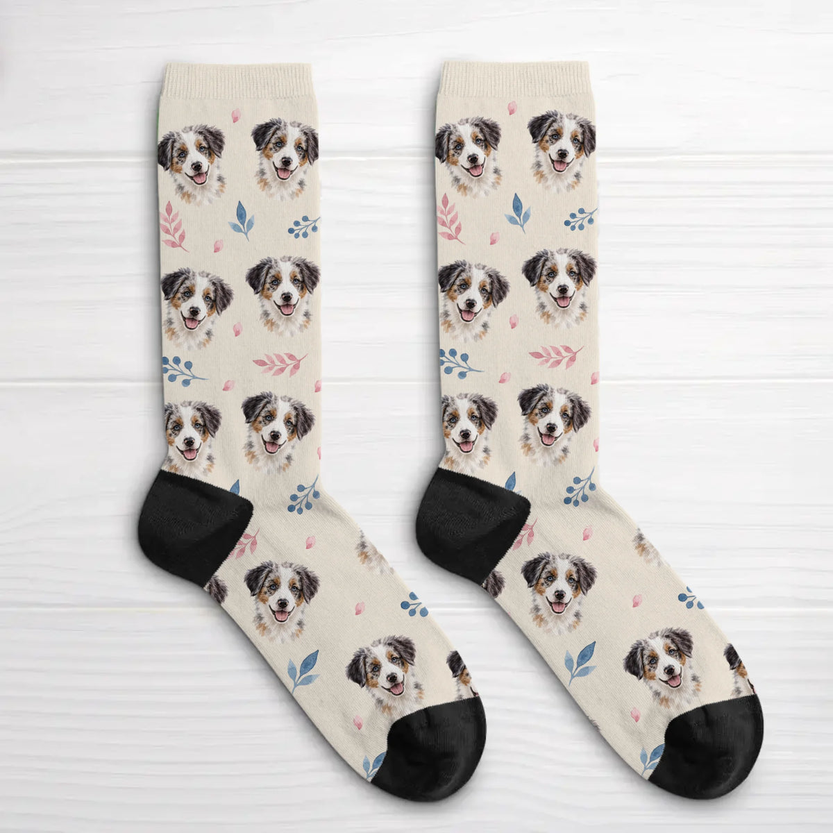 Personalized Socks - Watercolor Floral
