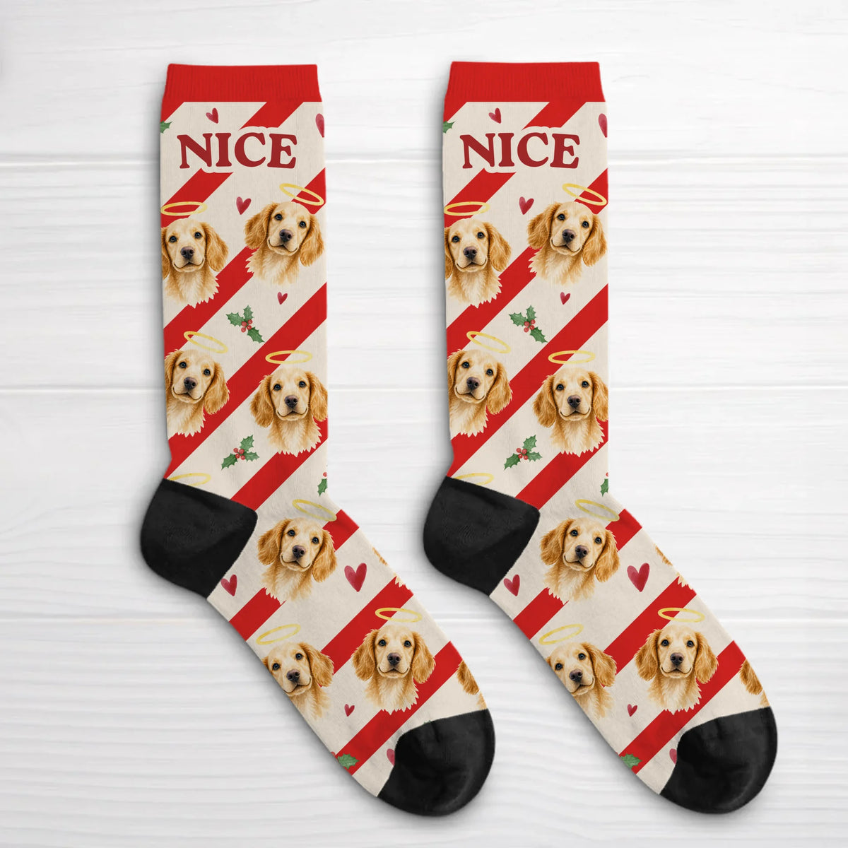 Personalized Socks - Nice Christmas Pets
