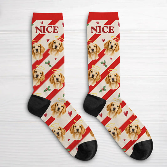 Personalized Socks - Nice Christmas Pets