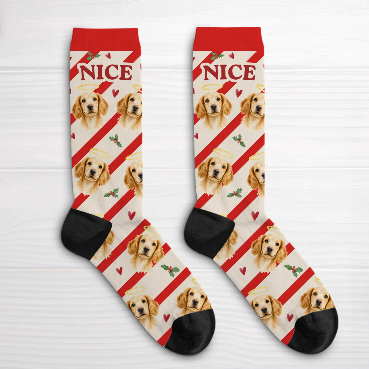 Personalized Socks - Nice Christmas Pets