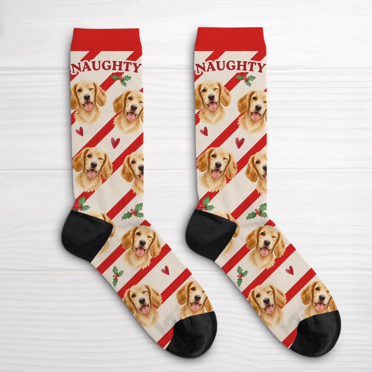 Personalized Socks - Naughty Christmas Pets