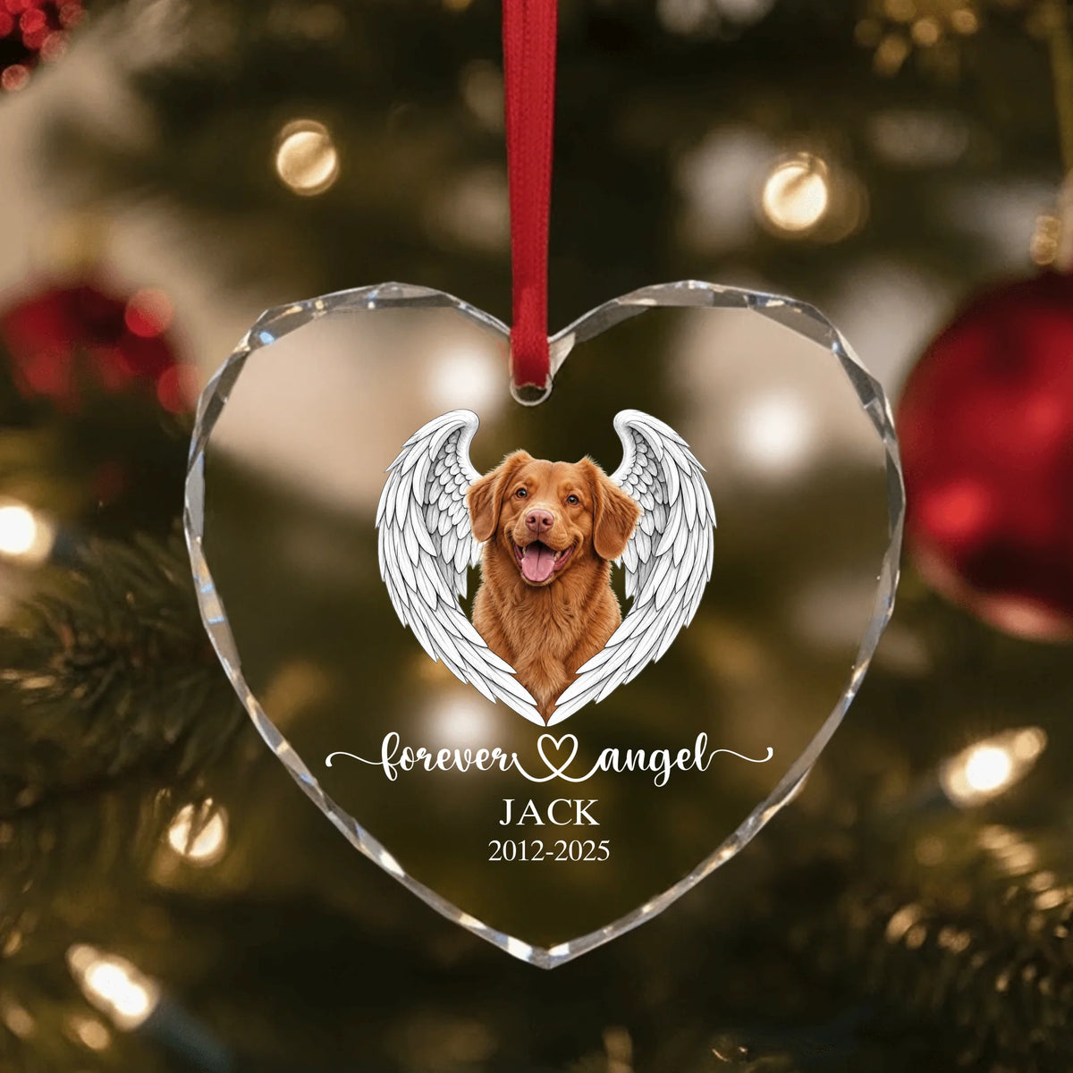 Glass Ornament US SHOP heart