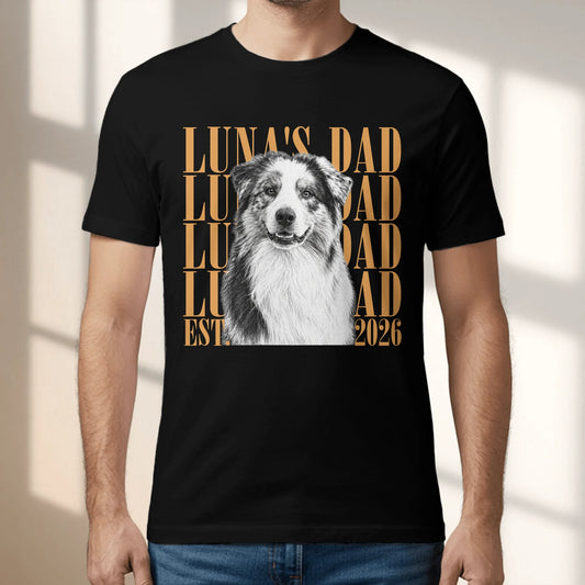 Personalized T-Shirt - Dog Dad Photo