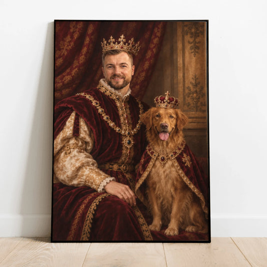 Personalized Poster - Oil Painting Royal Court Portrait