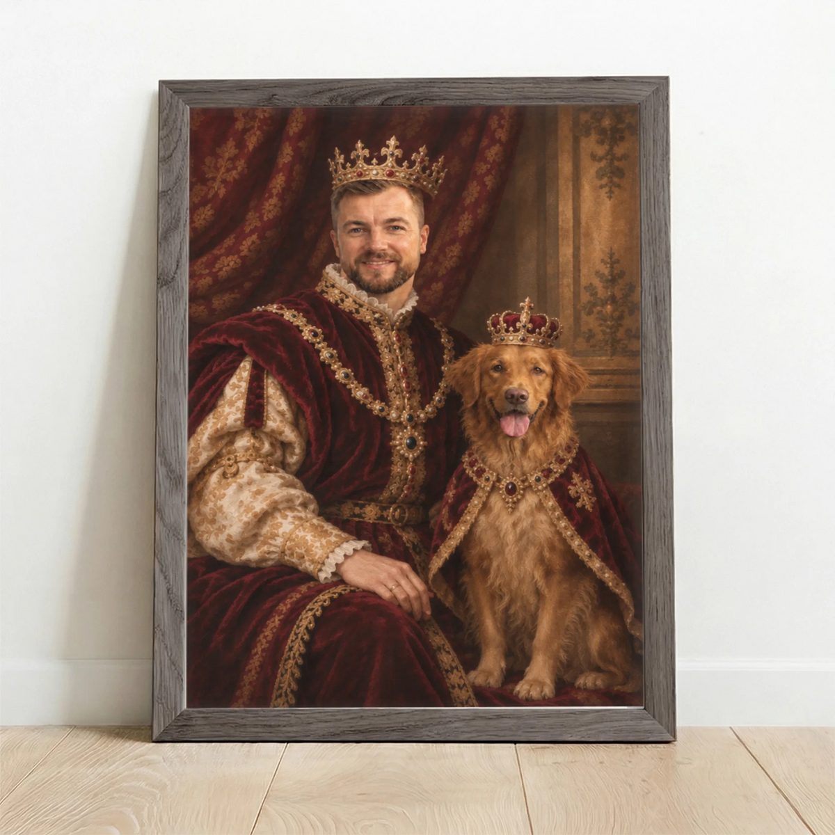 Framed Poster UK oak