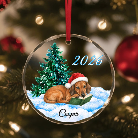 Glass Ornament US SHOP circle