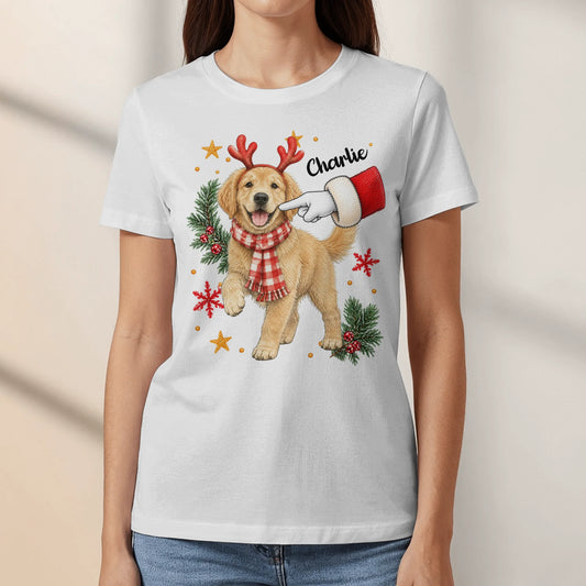 Personalized T-Shirt - Christmas Boop Pet Photo
