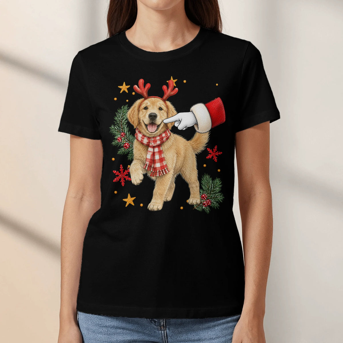 Personalized T-Shirt - Christmas Boop Pet Photo